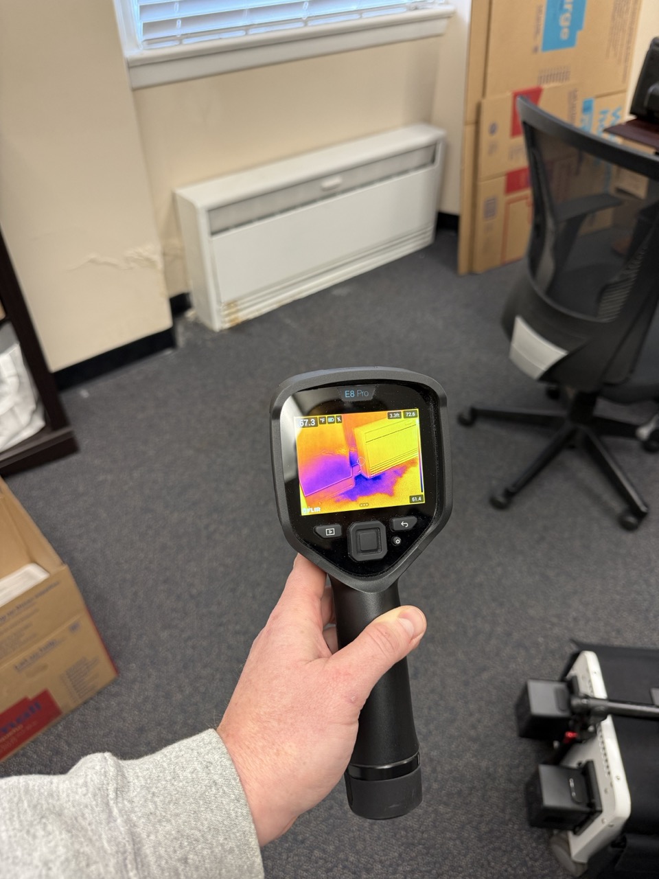Thermal imaging inspection equipment